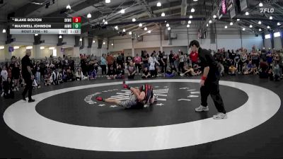 90 lbs 1st Place Match - Blake Bolton, Spring Klein Wrestling Club vs Maxwell Johnson, All American Wrestling Club
