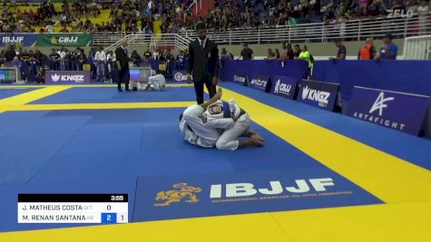 JOÃO MATHEUS COSTA vs MARCUS RENAN SANTANA 2023 Brasileiro Jiu-Jitsu IBJJF