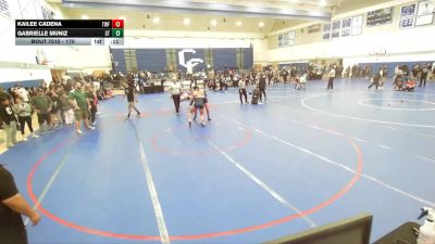 170 lbs 5th Place Match - Kailee Cadena, The Wrestling Factory vs Gabrielle Muniz, South Torrance