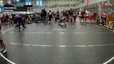 56 lbs Quarterfinal - Noah Morales, Eagle Empire vs Diego Ruiz, Gladiator Wrestling