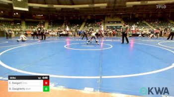 80 lbs Consolation - Crew Swigart, Choctaw Ironman Youth Wrestling vs Brooklynn Daugherty, Broken Arrow Wrestling Club