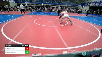 170 lbs Quarterfinal - Kendal Kelley, Pryor Tigers vs Bryson Thomas, Collinsville Cardinal Youth Wrestling