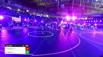 80 lbs Semifinal - Addison Mccarty, Brighton WC vs Celise Cabral, Grindhouse Wrestling Club