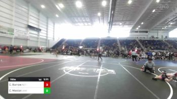 70 lbs Quarterfinal - Cam Burrow, No Team vs Caylix Manion, Legends Of Gold LV