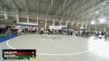 95 lbs Semifinal - Beau Blaser, Wasatch Wrestling Club vs Luke Williams, Team Prestige