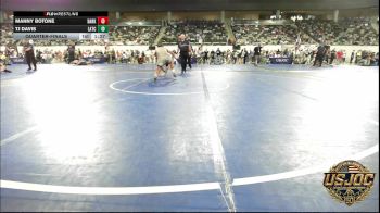 155 lbs Quarterfinal - Manny Botone, Darko Valley Wolfpak vs TJ Davis, Little Axe Takedown Club