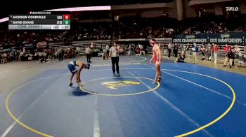 D 3 165 lbs Cons. Round 3 - DAVID EVANS, St. Edmund vs Jackson Courville, Basile