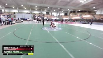 100 lbs Round 4 - Elisabeth Nelson, Team Clarksville WrestlingClub vs Serena Trujillo, Bison Takedown Club