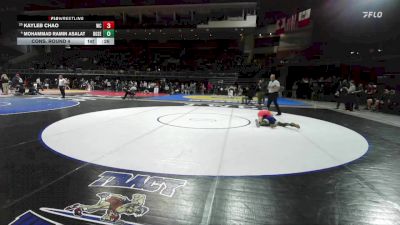 120 lbs Cons. Round 4 - Mohammad Ramin Asalat, Rosemont vs Kayleb Chao, West Campus