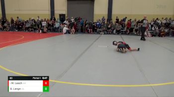 60 lbs Champ. Round 1 - Mason Leech, Immortal Athletics WC vs Brogan Lange, Caledonia