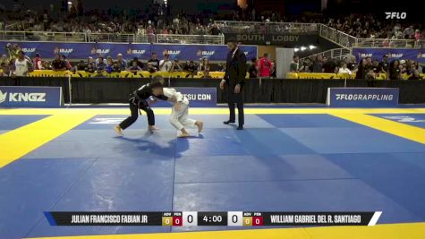 William Gabriel Del R. Santiago vs Julian Francisco Fabian Jr 2026 Pan Kids Jiu-Jitsu IBJJF Championship