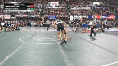 A - 150 lbs Quarterfinal - Kale Schaeffer, Columbia Falls vs Emerson Nose, Laurel