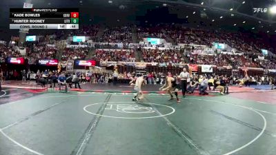 A - 165 lbs Cons. Round 2 - Kade Bowles, Corvallis vs Hunter Rooney, Libby / Troy