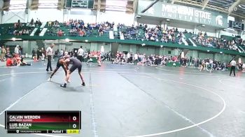 133 lbs Quarterfinal - Luis Bazan, Northwestern vs Calvin Werden, Northern Illinois