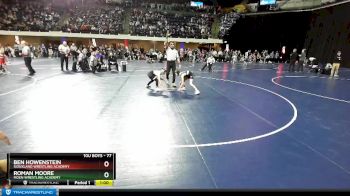 77 lbs Semifinal - Ben Howenstein, Siouxland Wrestling Academy vs Roman Moore, Moen Wrestling Academy