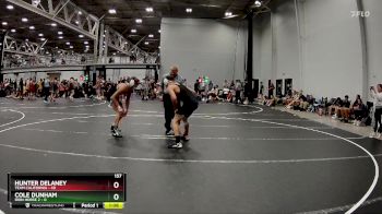157 lbs Round 7 (8 Team) - Hunter Delaney, Team California vs Cole Dunham, Iron Horse 2