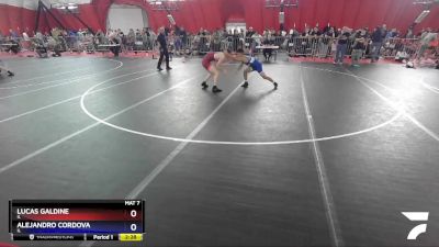 120 lbs Cons. Round 3 - Lucas Galdine, IL vs Alejandro Cordova, IL