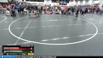 83 lbs Champ. Round 2 - Chase Watkinson, IA vs Kosta Hatzigeorgiou, MO