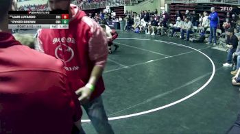 140 lbs Champ. Round 2 - Ryker Brown, CWO vs Liam Luyando, Sidney Wrestling Club