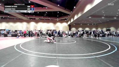 120 lbs Champ. Round 1 - Conner Myers, Pennsylvania vs Andrew Poh, New York