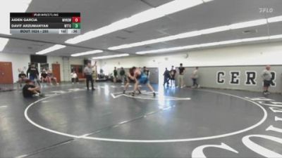 285 lbs Cons. Round 3 - Aiden Garcia, Mission Viejo High School Wres vs Davit Arzumanyan, World Team Training Center