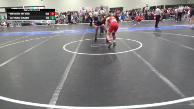 110 lbs Champ. Round 1 - Ai`yana Grant, Turner vs Nevaeh Myers, Burlington