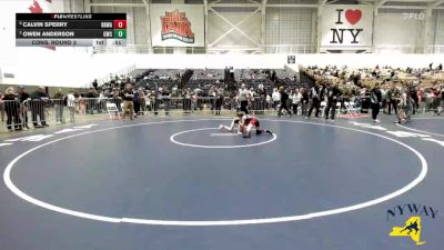 85 lbs Cons. Round 3 - Calvin Sperry, Black Belt Wrestling Academy vs Owen Anderson, Grindhouse Wrestling Club