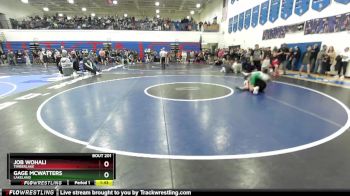 157 lbs Champ. Round 2 - Gage McWatters, Lakeland vs Job Wohali, Timberlake