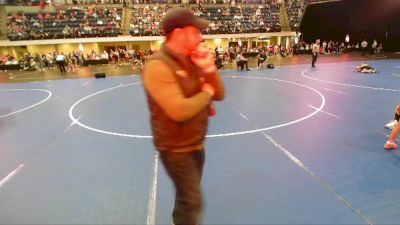 Boys 3rd-4th Grade - 56 Cons. Round 1 - Blake Splendore, Ubasa Wrestling Academy vs Von Lalonde, Big Game Wrestling Club