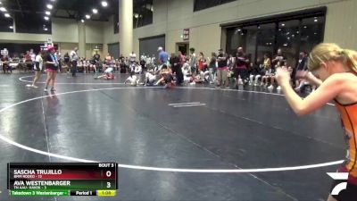 70 lbs Placement (4 Team) - Sascha Trujillo, BMM Rodeo vs Ava Westenbarger, TN AAU- Havok