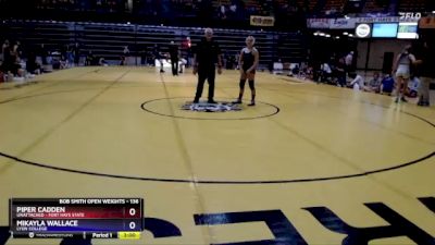 136 lbs Semifinal - Piper Cadden, Unattached - Fort Hays State vs Mikayla Wallace, Lyon College