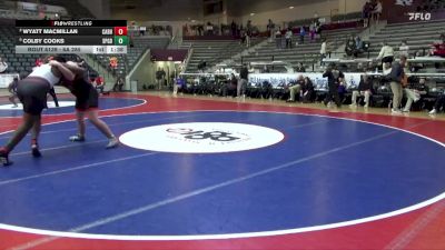 6A 285 lbs Cons. Semi - Colby Cooks, Springdale vs Wyatt Macmillan, CABOT HIGH SCHOOL