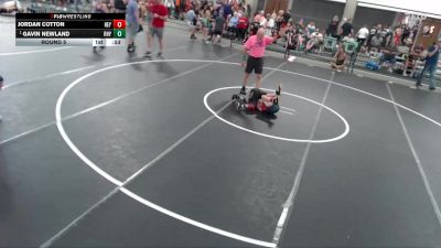 60-66 lbs Round 5 - Gavin Newland, Farmington Mat Rats vs Jordan Cotton, HEYWORTH