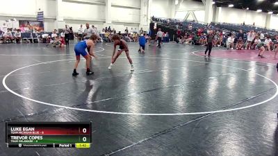 126 lbs Quarters & Wb (16 Team) - Trevor Copes, Team Delaware vs Luke Egan, Team Michigan Blue