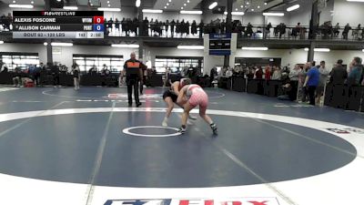 120 lbs Round Of 16 - Alexis Foscone, Wyoming Sem vs Allison Carman, Port Jervis