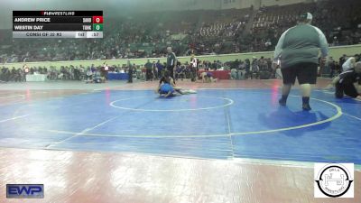 118 lbs Consi Of 32 #2 - Andrew Price, Sand Springs Jr High vs Westin Day, Tonkawa