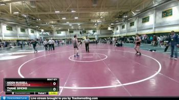 160 lbs Cons. Round 4 - Thane Simons, Wall vs Aiden Russell, Douglas Wrestling Club