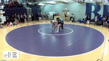 145 lbs. Cons. Semi - Bella Palmer, Odessa vs Kamryn Bourbon, Nixa