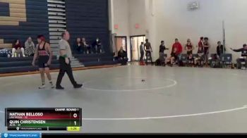 145 lbs Champ Round 1 (16 Team) - Quin Christensen, Alta vs Nathan Belloso, Las Vegas