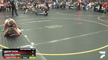 126 lbs Quarterfinal - Madelynne Sterly, Pine River Youth WC vs Adeline Tuccini, NBWC