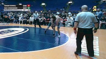 144 lbs Quarterfinals (8 Team) - Max Christensen, Coal City vs Kenzer Burrell, Stanford (Olympia)