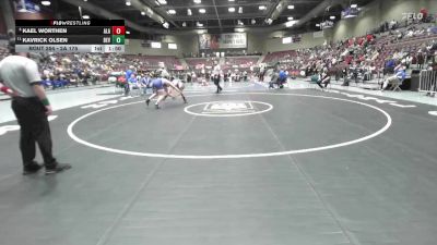 2A 175 lbs Cons. Round 2 - Kavrick Olsen, Beaver vs Kael Worthen, American Leadership Academy