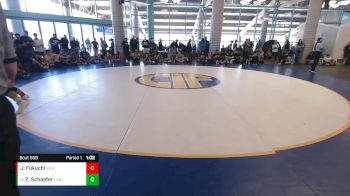 132 lbs Champ. Round 3 - Zander Schaefer, Clovis High vs James Fukuchi, Rough House WC