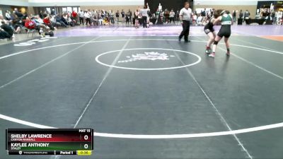 135 lbs Cons. Round 1 - Shelby Lawrence, Canyon Randall vs Kaylee Anthony, Staley