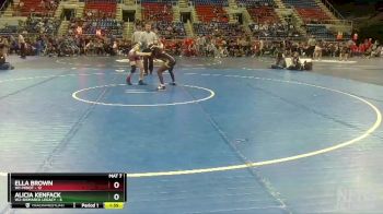 105 lbs Finals (8 Team) - Alicia Kenfack, W2-Bismarck Legacy vs Ella Brown, W1-Minot