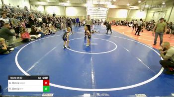 43 lbs Round Of 32 - Aksel Davis, Wagoner Takedown Club vs Ryker Davis, Tulsa Blue T Panthers