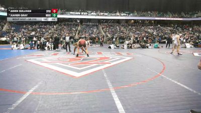 5A 215 lbs Cons. Semi - Xavier Gray, West Rowan High School vs Aiden Sullivan, South Point High School