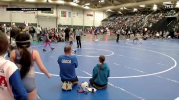 59-68 lbs Quarterfinal - Huxlee Kring, Hawks Wrestling Club (Lincoln) vs Lillian Greenman, Ogallala Youth Wrestling
