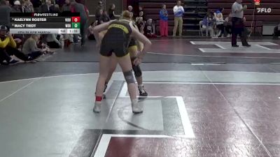 115 lbs 5th Place Match - Macy Tiedt, Waverly-Shell Rock vs Kaelynn Roster, Vinton-Shellsburg