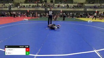 60 lbs Cons. Semi - Lucas Bauer, New Prague vs Reid Nilo, Team Bro